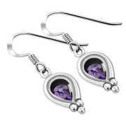 Amethyst Ethnic Style Earrings, e177